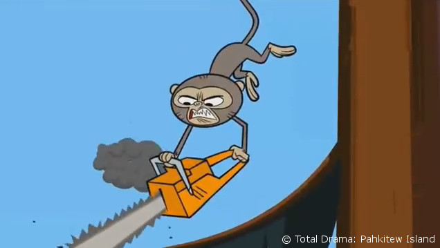 chain saw monkey from total drama